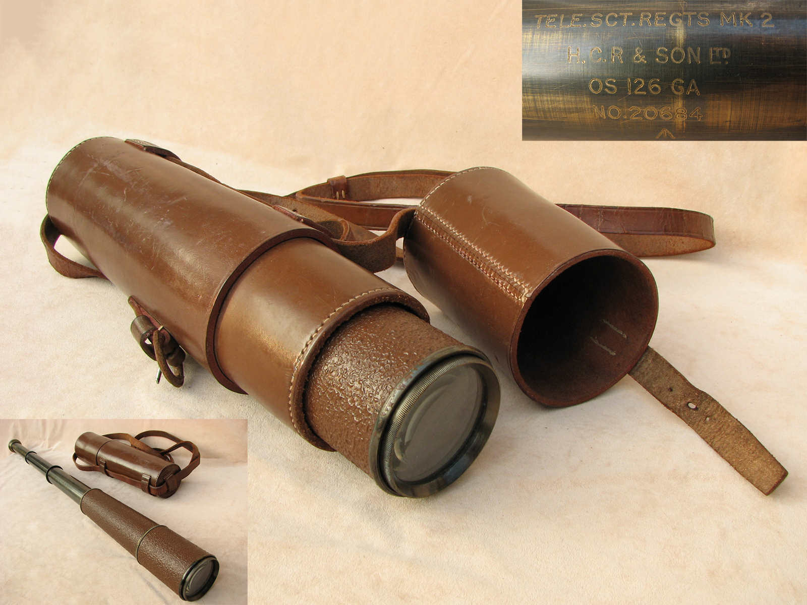WW2 H C Ryland Scout Regiment field telescope